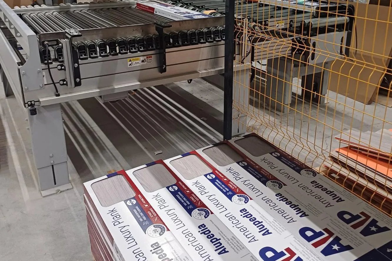 ALP-branded boxes on the production line